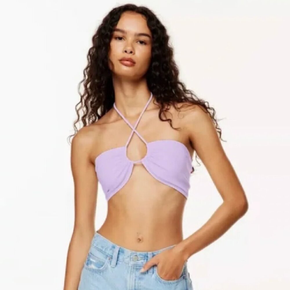 SUNDAY BEST | Aritzia Cora Halter Top Bandeau | Sz. XS